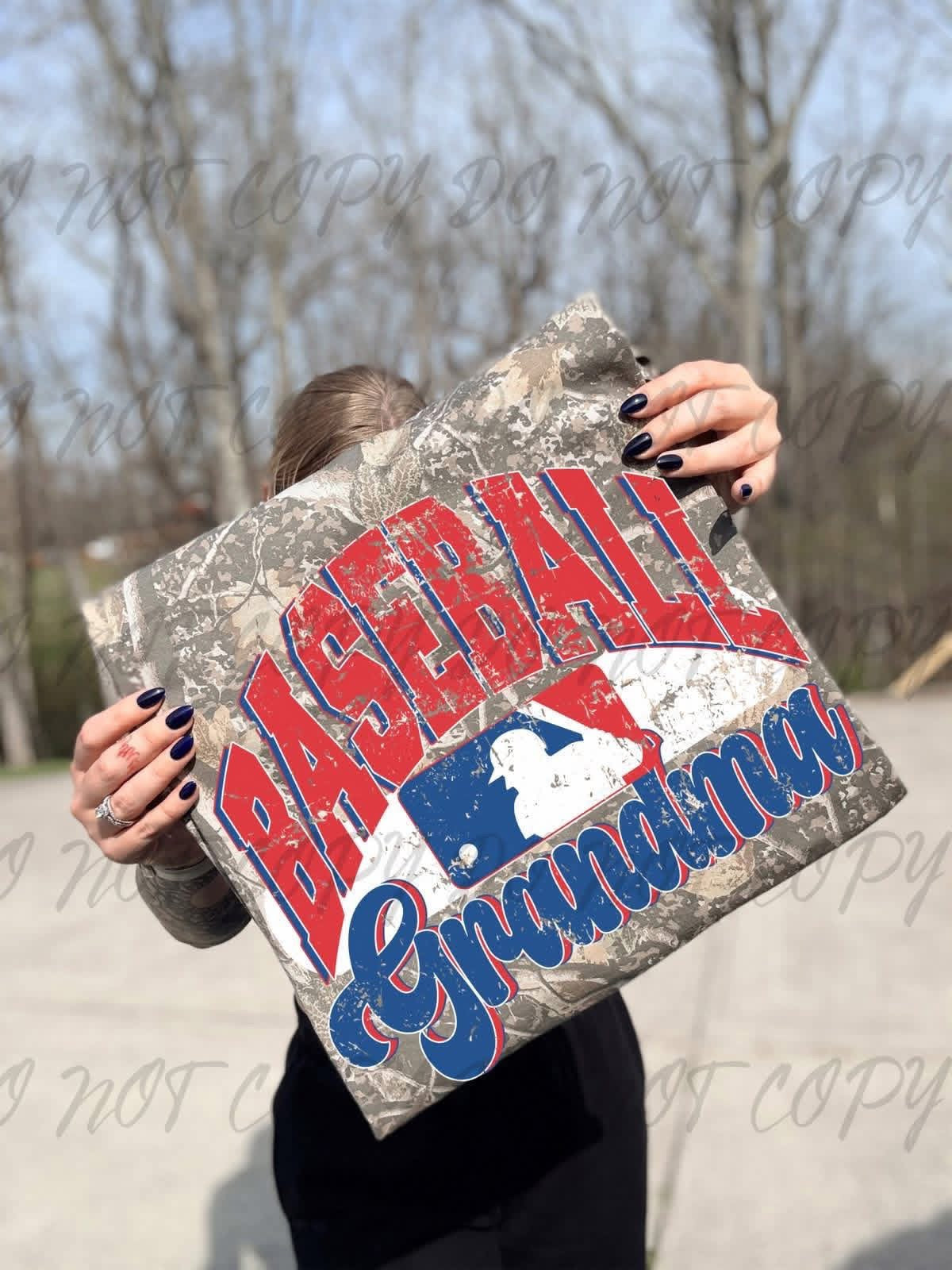 CAMO BASEBALL FAMILY TEE