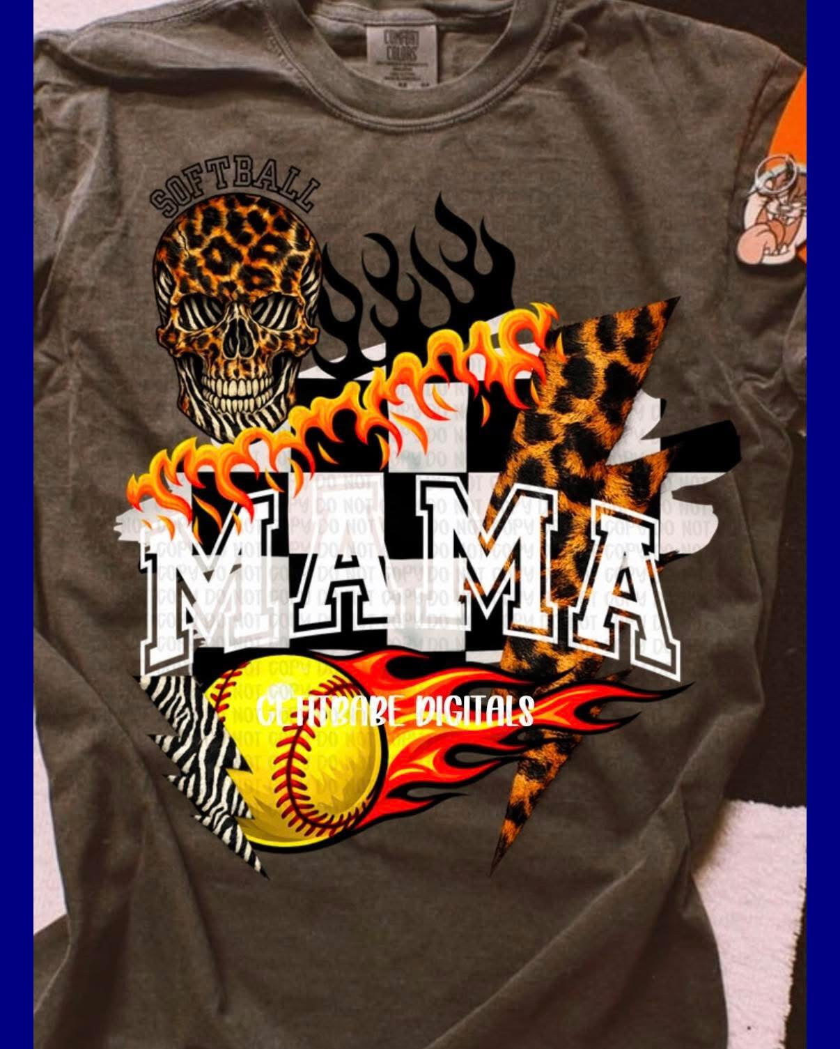 PUNCHY SOFTBALL MAMA
