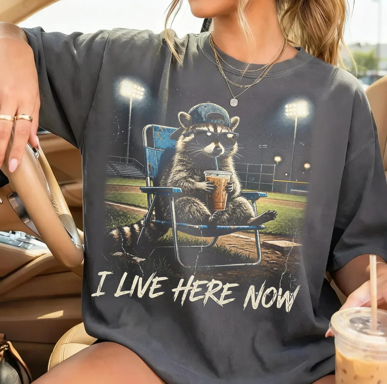 I LIVE HERE TEE