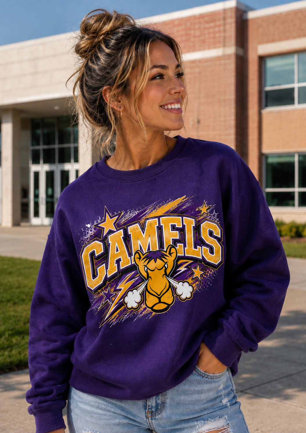 School Spirit T-Shirt and Crew