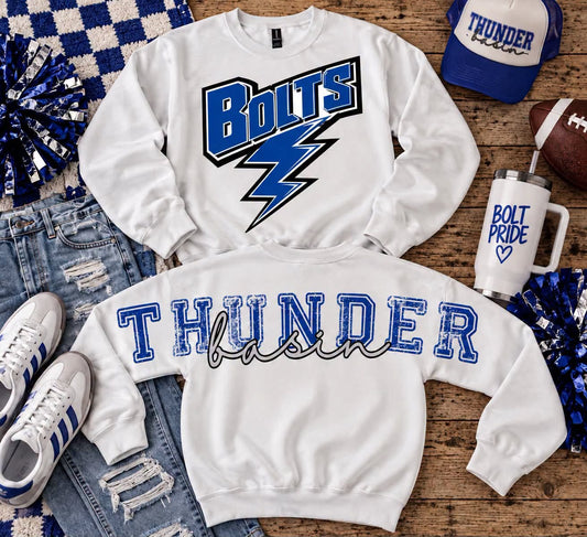 ACROSS THE BACK  SCHOOL SPIRIT