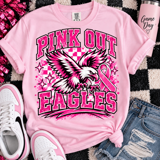 Pink Out Eagles Check