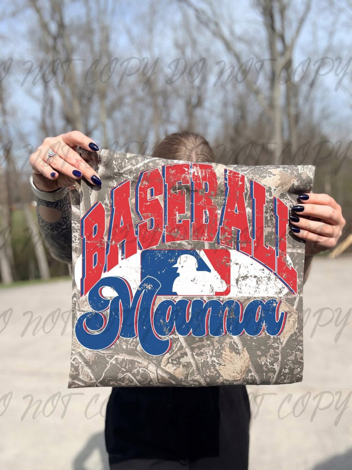 CAMO BASEBALL FAMILY TEE