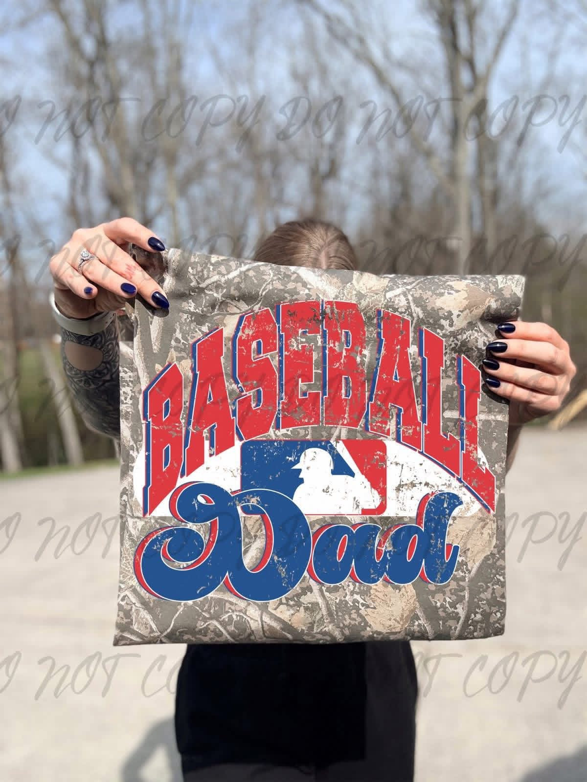 CAMO BASEBALL FAMILY TEE