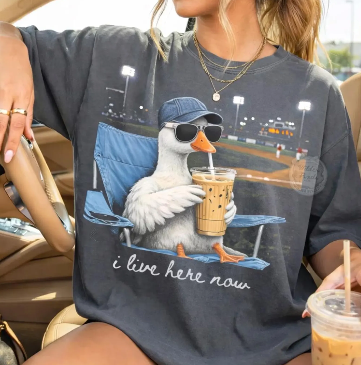I LIVE HERE TEE